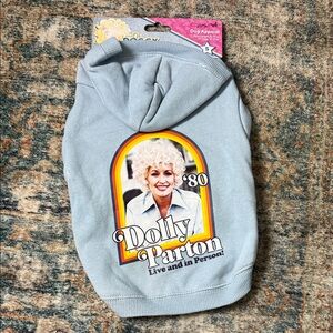 🆕 Dolly Parton DOGGY PARTON Dog Hoodie ~ Small